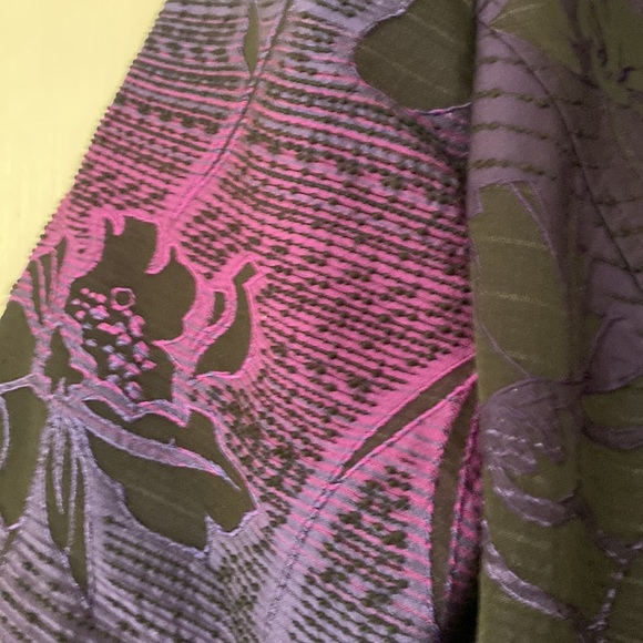 Chico’s Size 2 Textured Open Front Ombré Jacquard Jacket Blazer Chicos Large - Picture 6 of 10